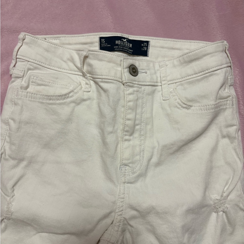 Hollister Women's White Jeans